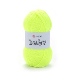 YARNART BABY - BABY YARN NEON GREEN - 8232