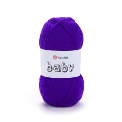 YARNART BABY - BABY YARN EGGPLANT PURPLE - 203