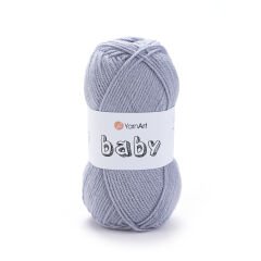 YARNART BABY - BABY YARN ICE GREY - 3072