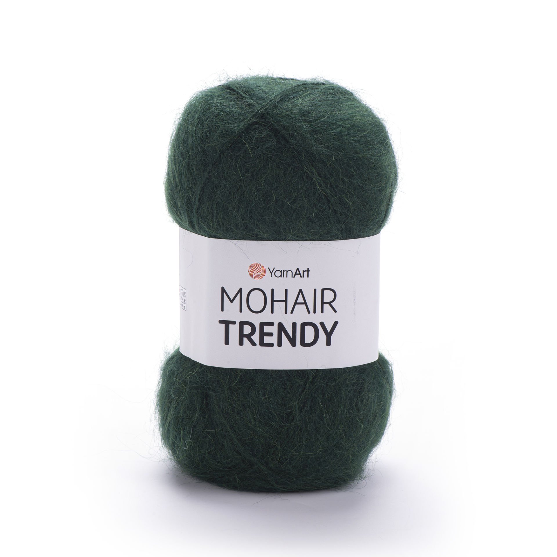 YARNART MOHAIR TRENDY - KNITTING YARN DARK GREEN - 108