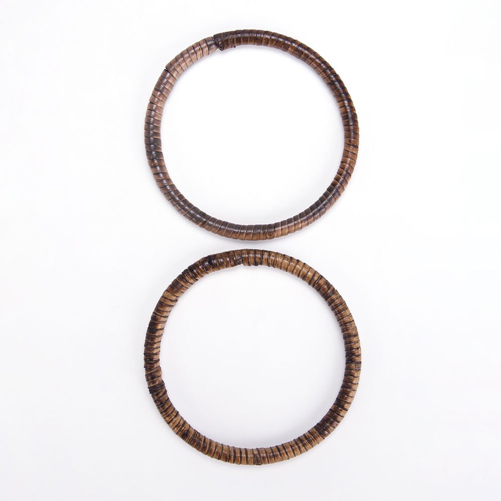 BAMBOO BAG HANDLE 11 CM - 2 PCS BROWN