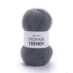 YARNART MOHAIR TRENDY - KNITTING YARN SMOKE GREY - 114