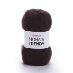 YARNART MOHAIR TRENDY - KNITTING YARN BROWN - 123
