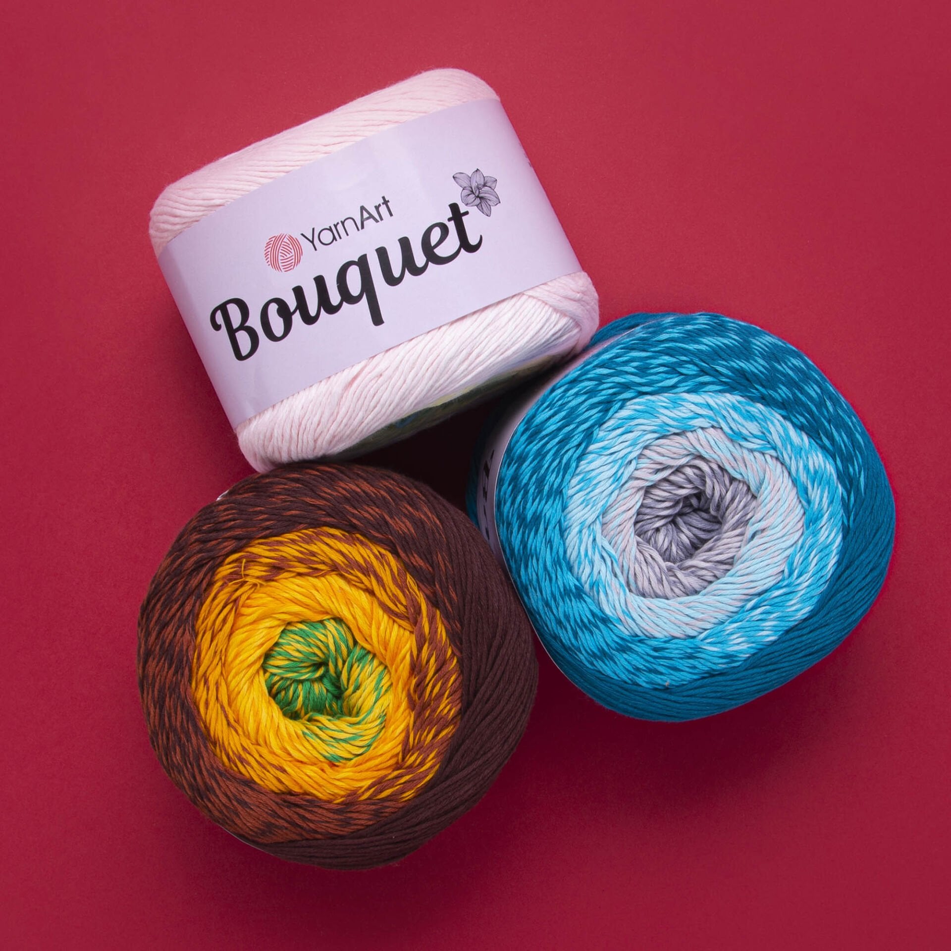 YARNART BOUQUET - MULTICOLOR KNITTING YARN