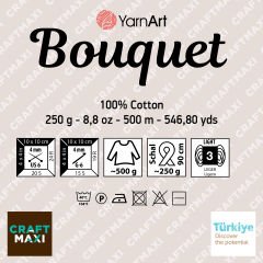 YARNART BOUQUET - MULTICOLOR KNITTING YARN VARIEGATED - 712