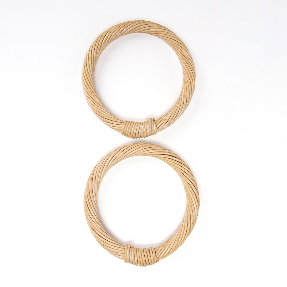 BAMBOO BAG HANDLE 10 CM - 2 PCS CREAM