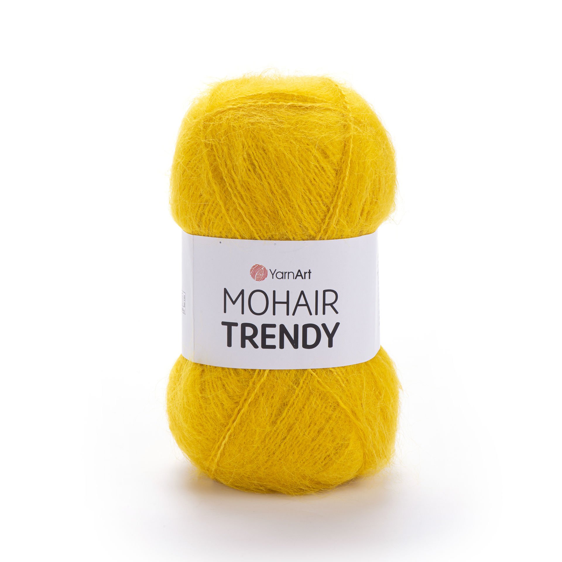 YARNART MOHAIR TRENDY - KNITTING YARN YELLOW - 136