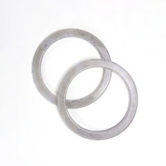 ACRYLIC ROUND BAG HANDLE - 2 PCS LIGHT GREY