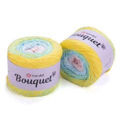 YARNART BOUQUET - MULTICOLOR KNITTING YARN VARIEGATED - 703