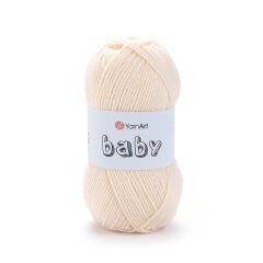 YARNART BABY - BABY YARN DARK CREAM - 854