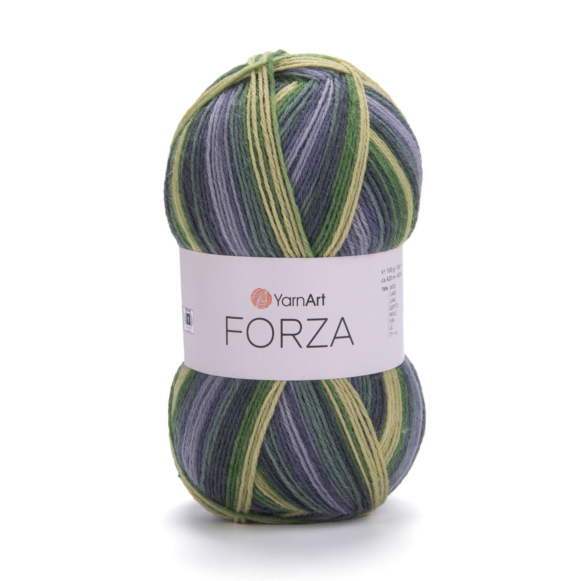 YARNART FORZA - MULTICOLOR KNITTING YARN VARIEGATED - 2505