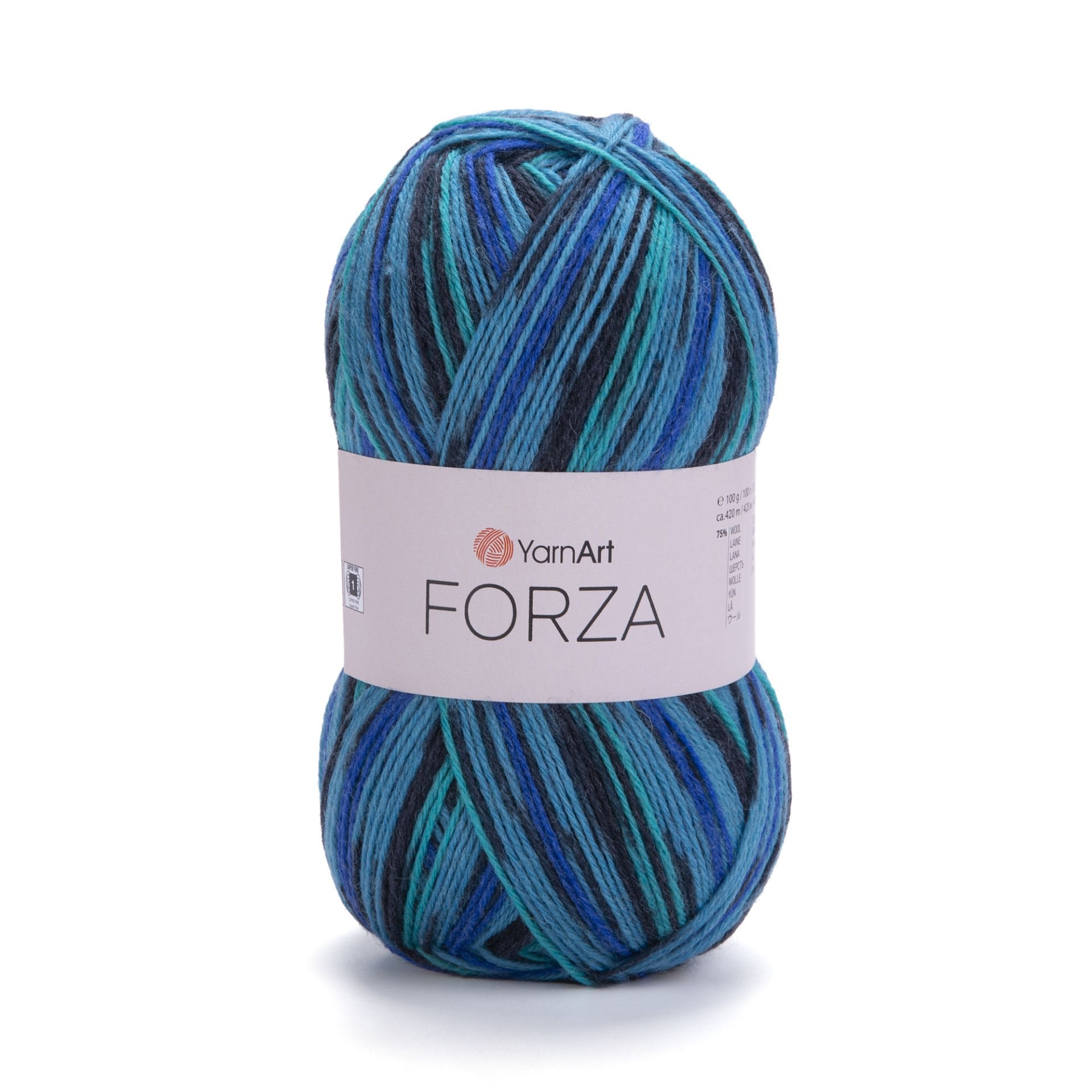 YARNART FORZA - MULTICOLOR KNITTING YARN VARIEGATED - 2507