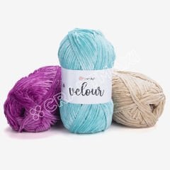 YARNART VELOUR - VELVET KNITTING YARN