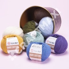 YARNART BABY COTTON - BABY YARN GREEN - 440