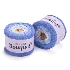 YARNART BOUQUET - MULTICOLOR KNITTING YARN VARIEGATED - 711