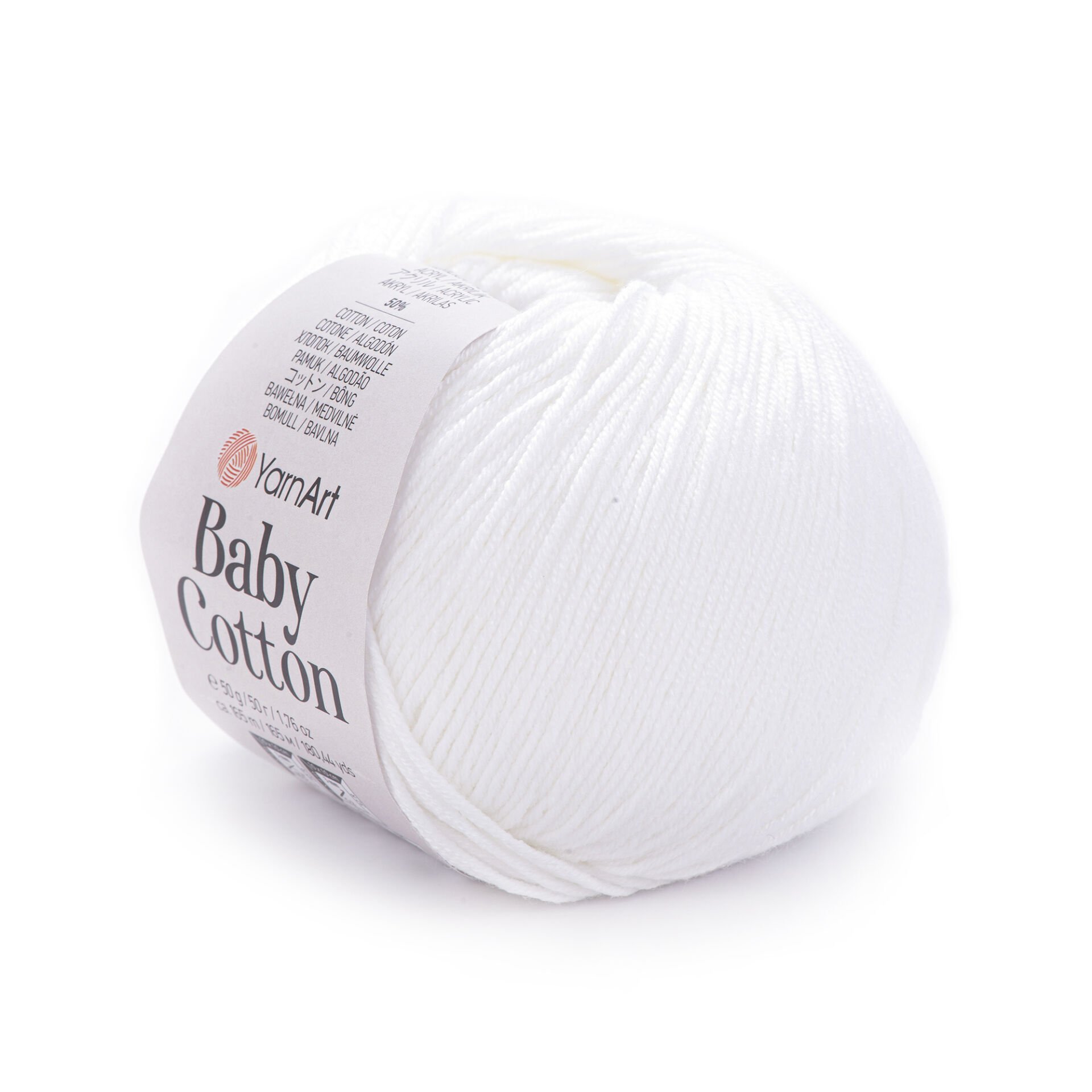 YARNART BABY COTTON - BABY YARN OPTIC WHITE - 400