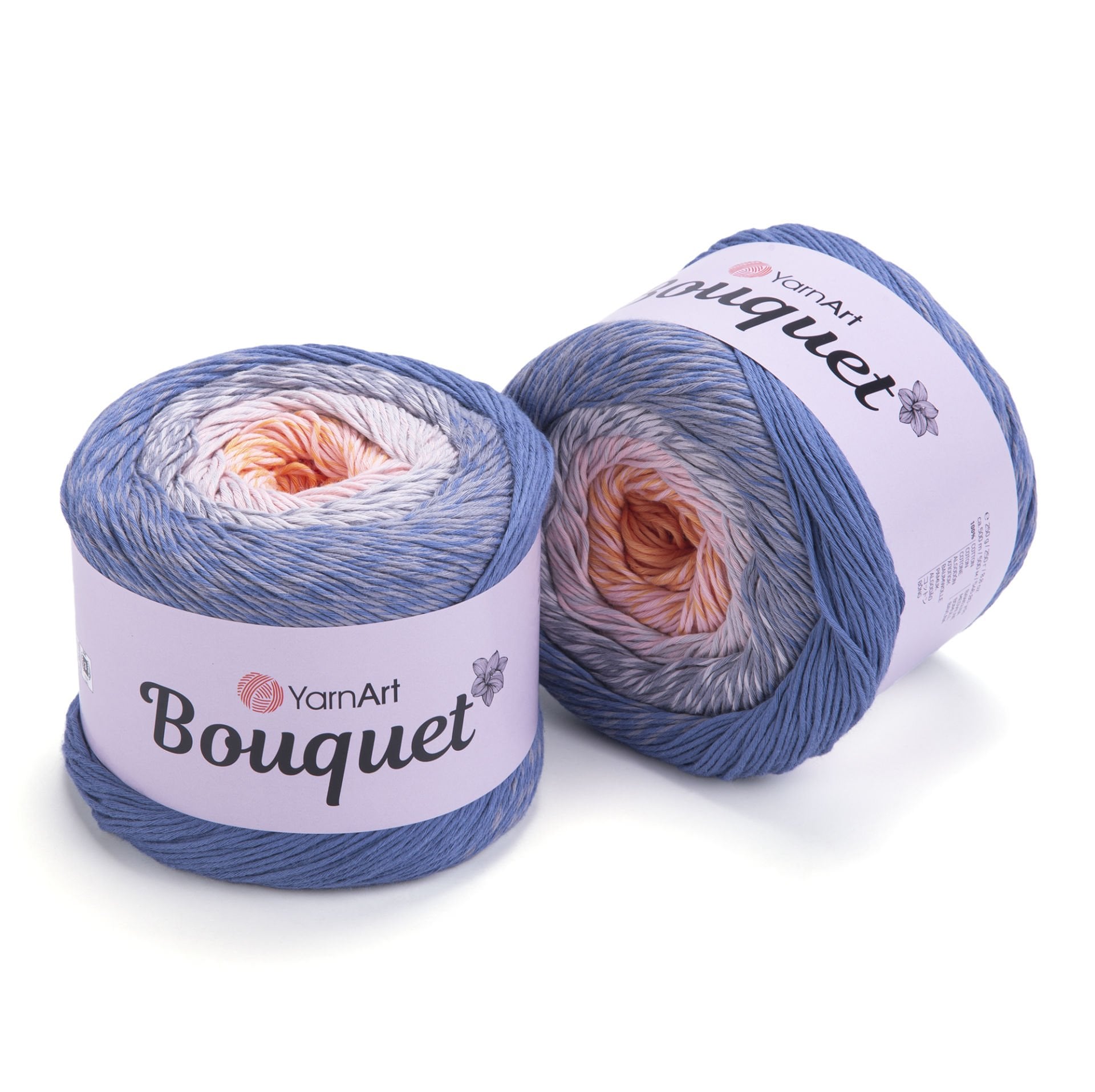 YARNART BOUQUET - MULTICOLOR KNITTING YARN VARIEGATED - 713