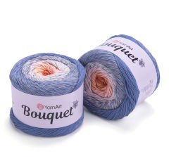YARNART BOUQUET - MULTICOLOR KNITTING YARN VARIEGATED - 713