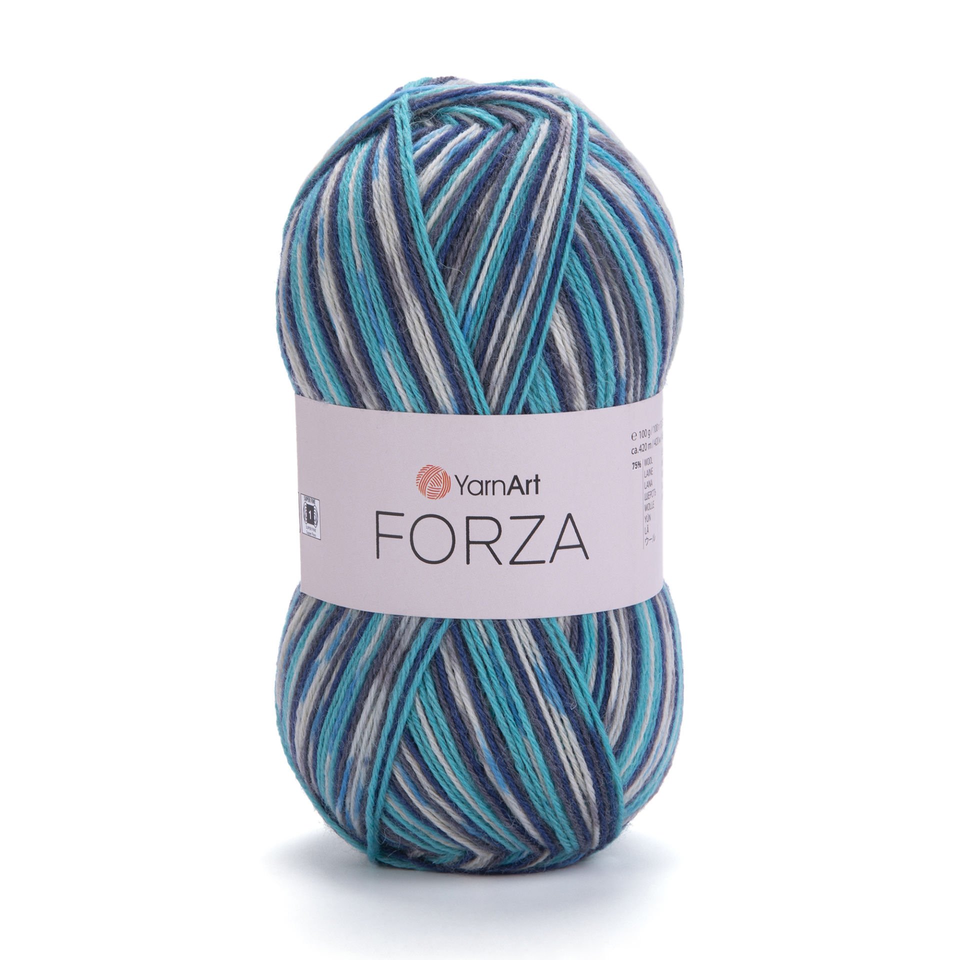 YARNART FORZA - MULTICOLOR KNITTING YARN VARIEGATED - 2514