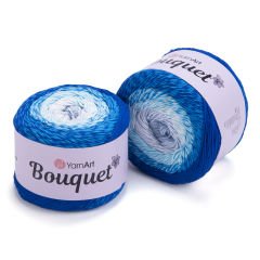 YARNART BOUQUET - MULTICOLOR KNITTING YARN VARIEGATED - 718