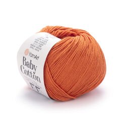 YARNART BABY COTTON - BABY YARN ORANGE - 421