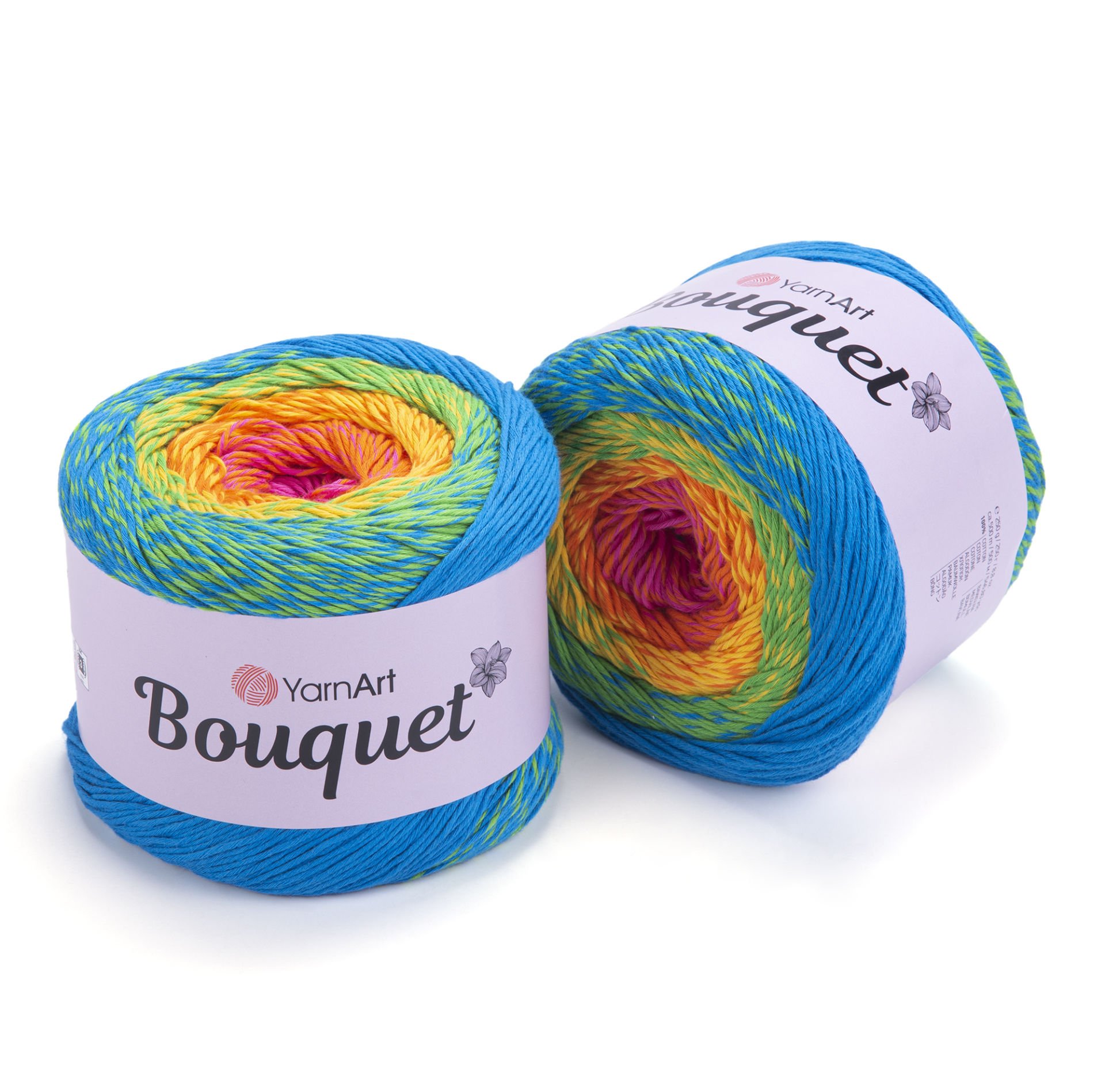 YARNART BOUQUET - MULTICOLOR KNITTING YARN VARIEGATED - 719