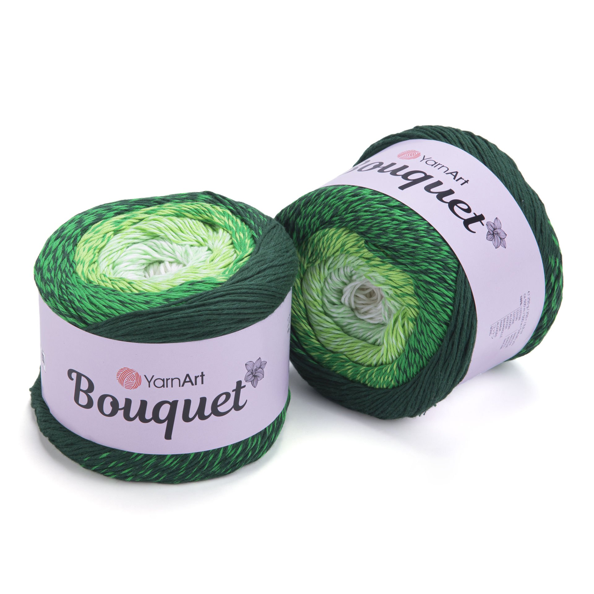 YARNART BOUQUET - MULTICOLOR KNITTING YARN VARIEGATED - 720
