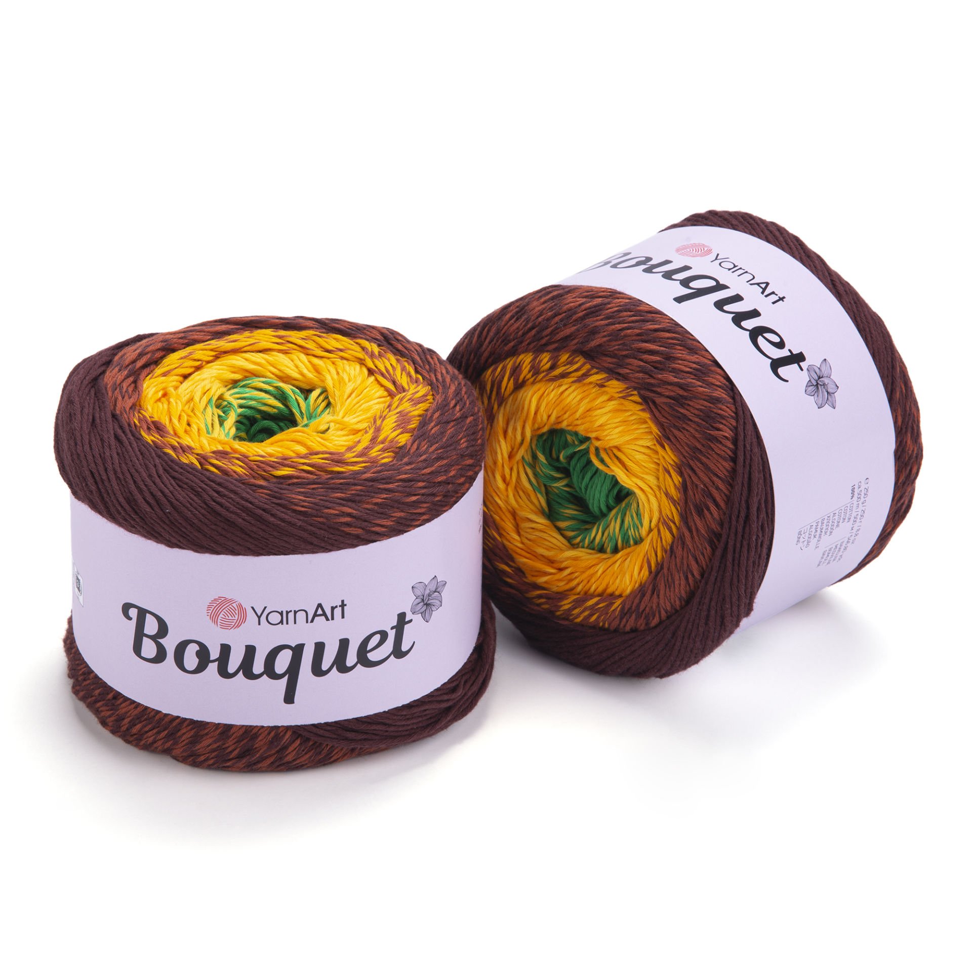 YARNART BOUQUET - MULTICOLOR KNITTING YARN VARIEGATED - 721