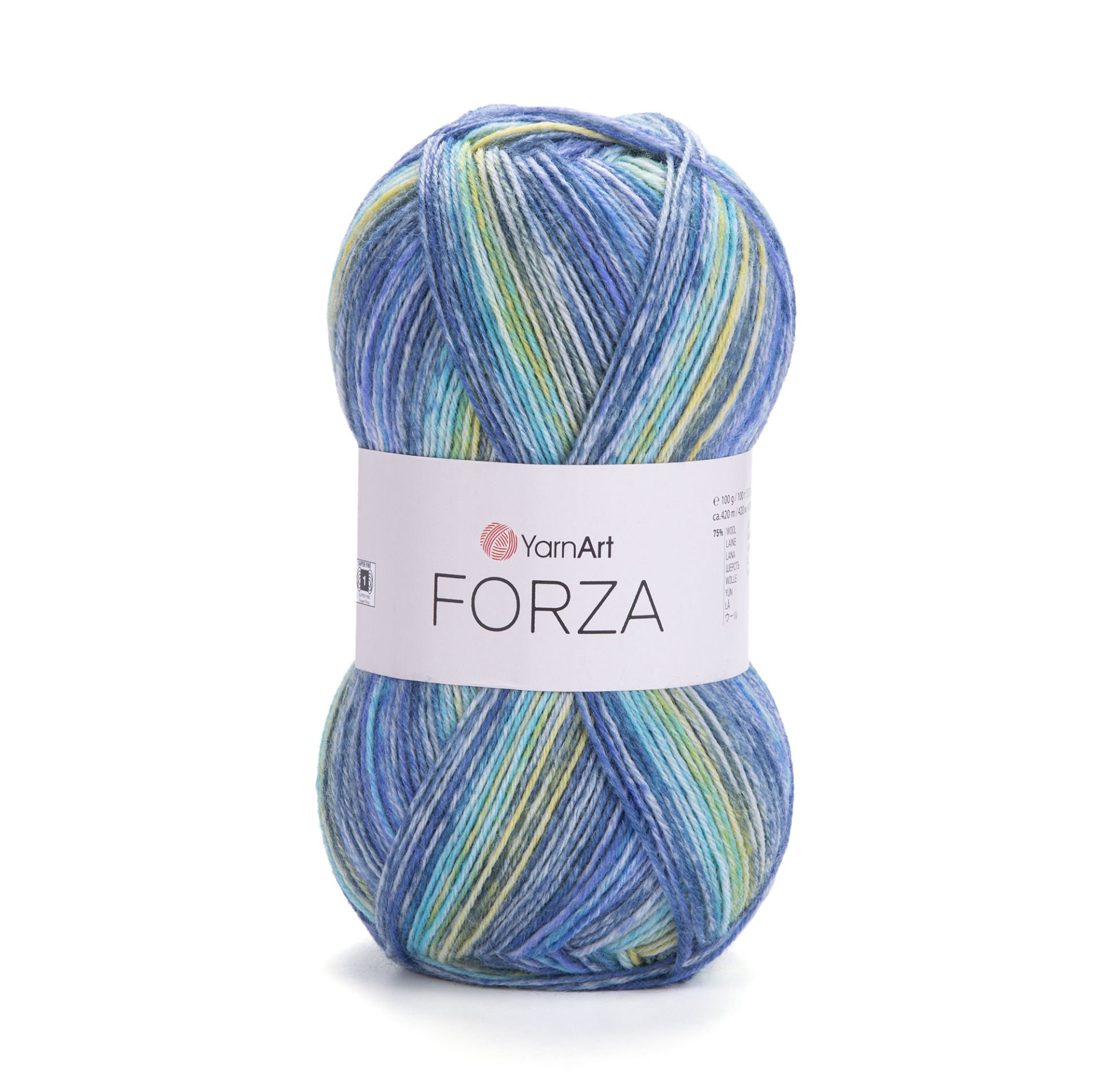 YARNART FORZA - MULTICOLOR KNITTING YARN VARIEGATED - 2603