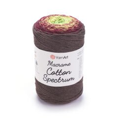 YARNART MACRAME COTTON SPECTRUM - MACRAME CORD VARIEGATED - 1305