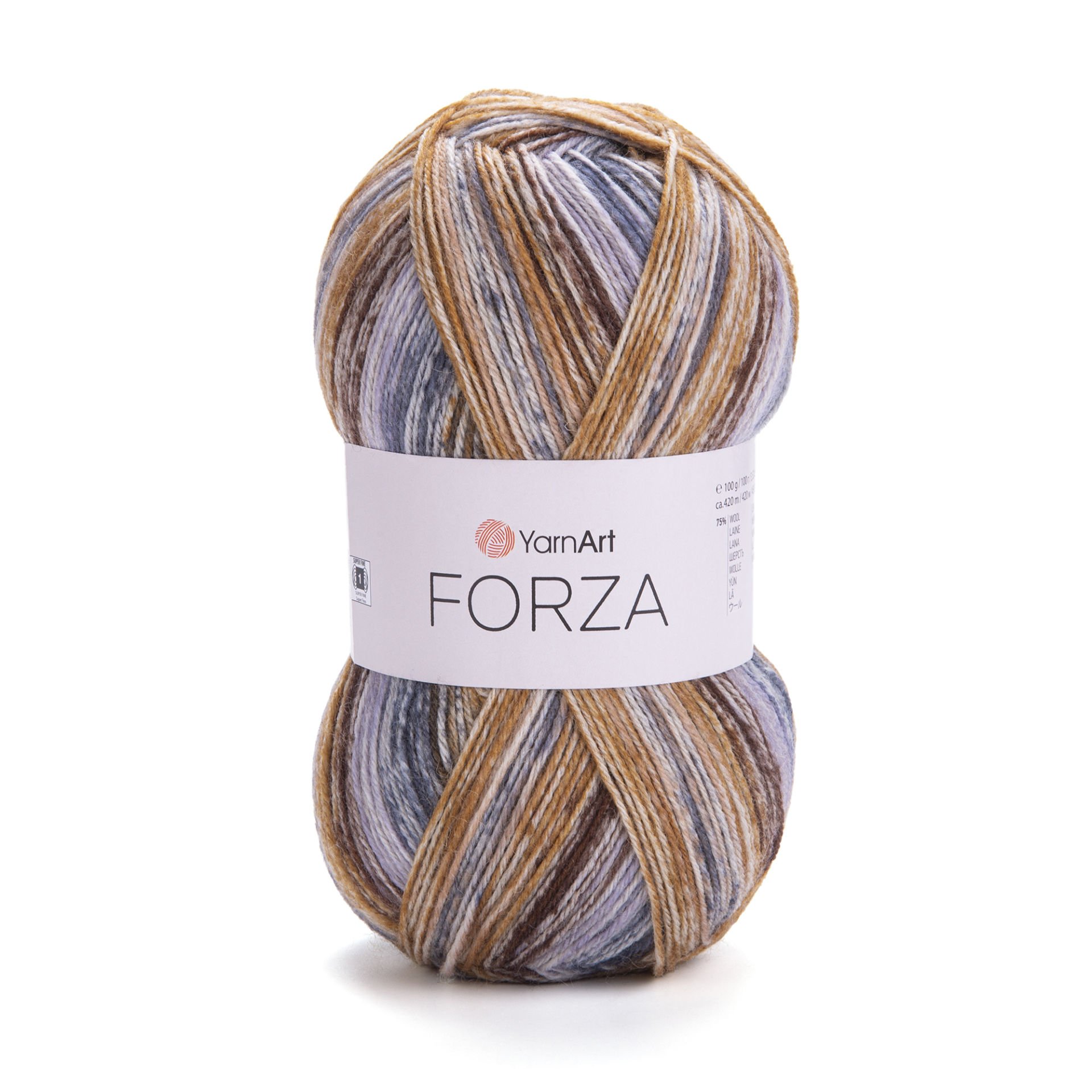 YARNART FORZA - MULTICOLOR KNITTING YARN VARIEGATED - 2605