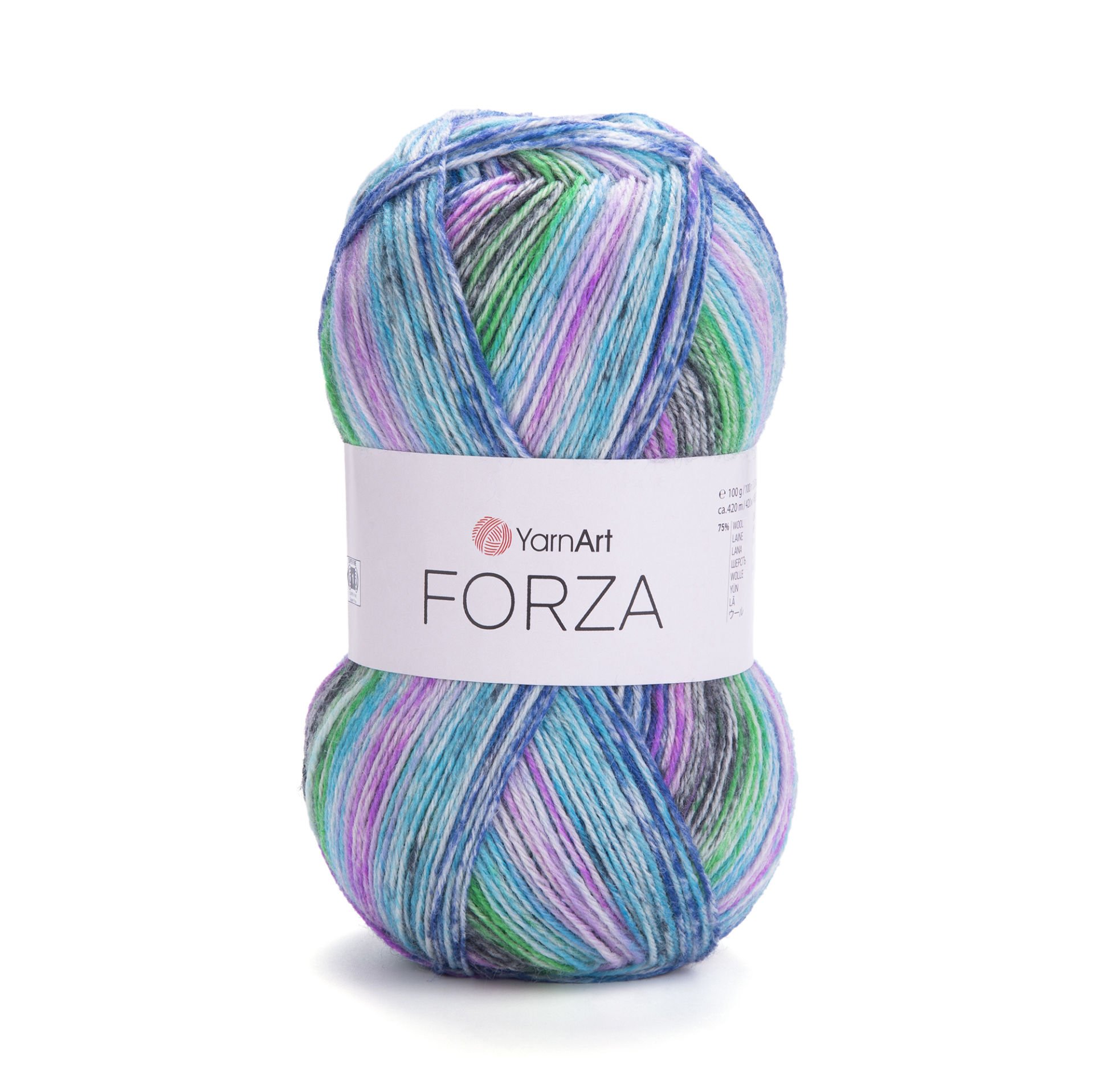 YARNART FORZA - MULTICOLOR KNITTING YARN VARIEGATED - 2607