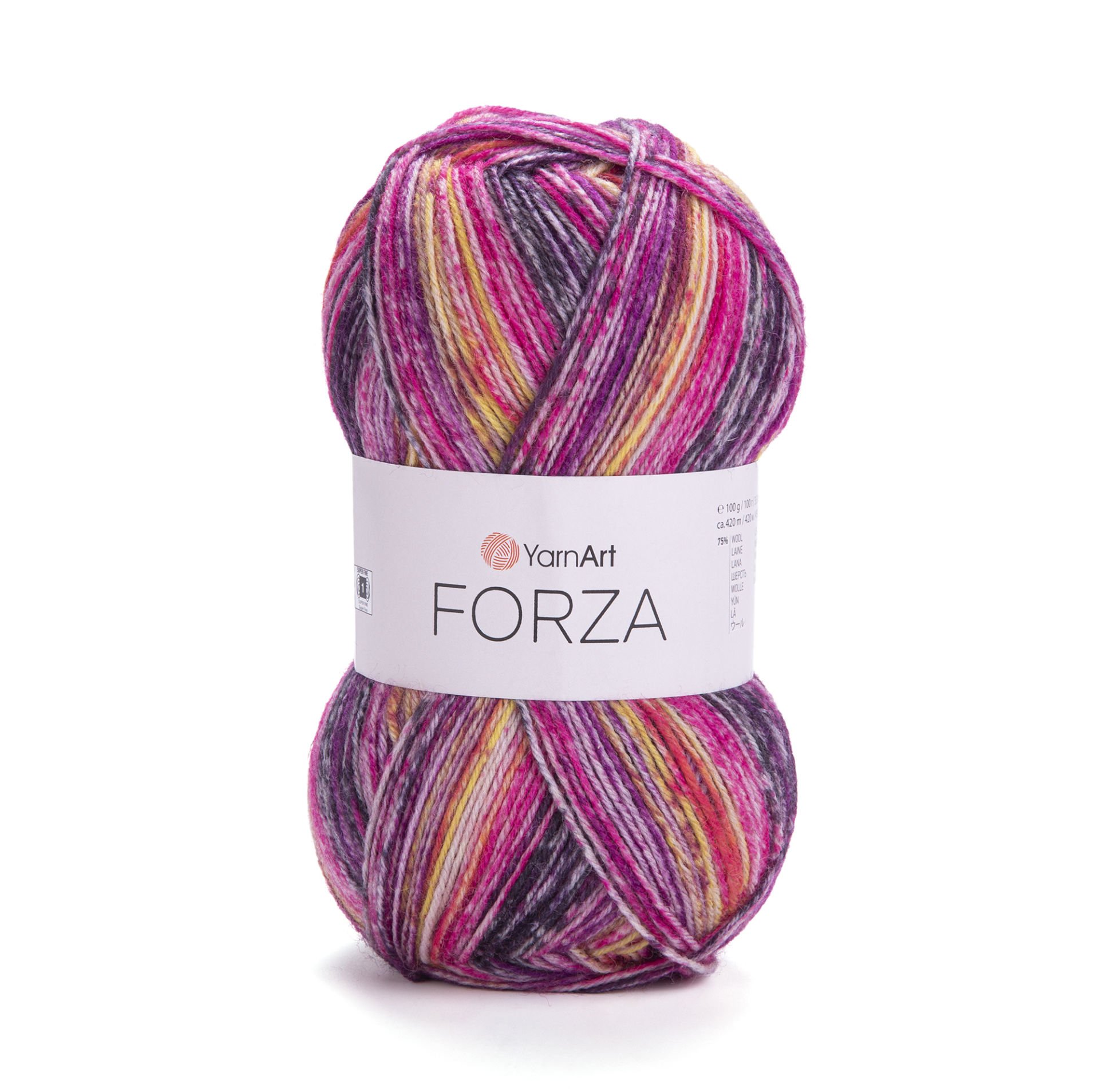 YARNART FORZA - MULTICOLOR KNITTING YARN VARIEGATED - 2608