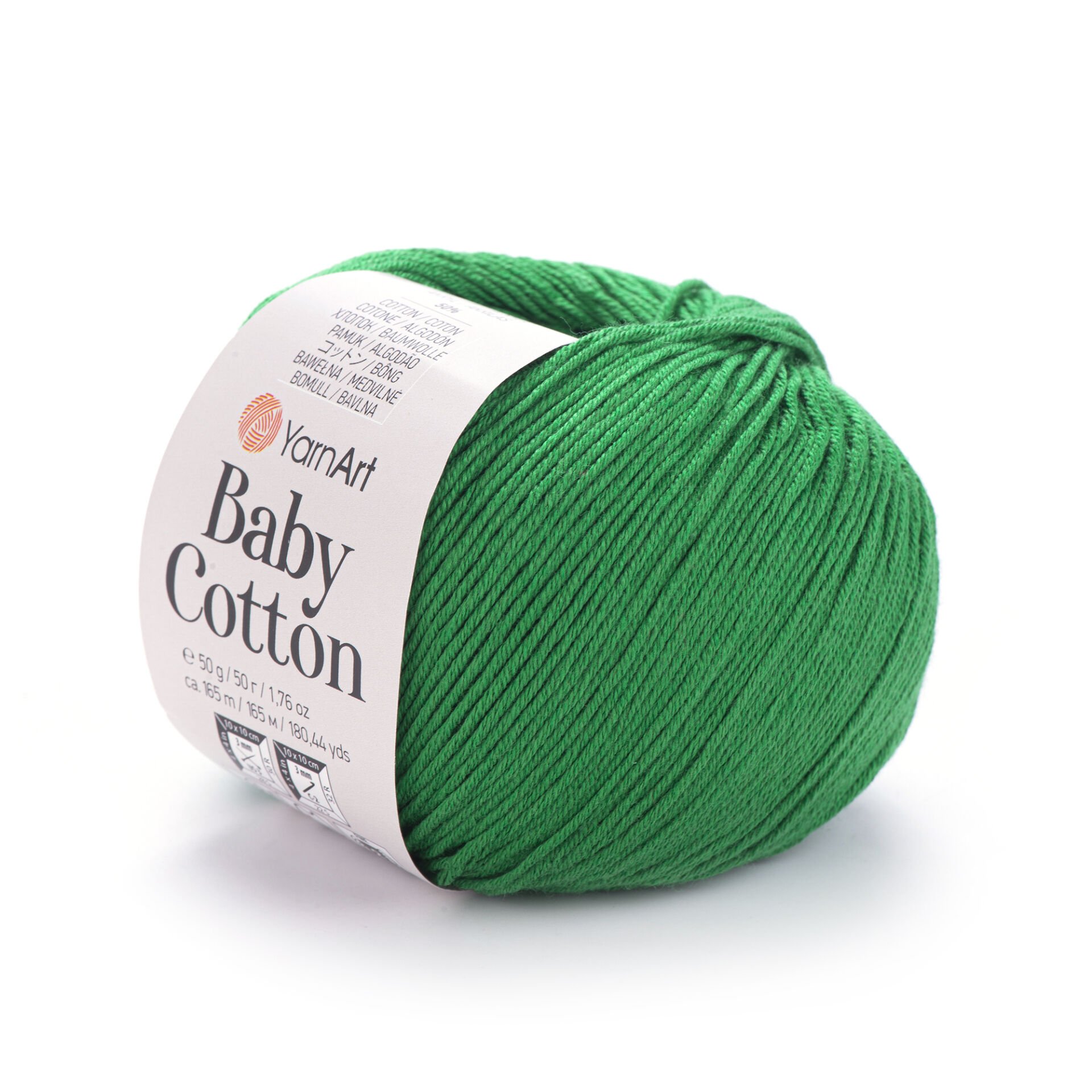 YARNART BABY COTTON - BABY YARN DARK GREEN - 442