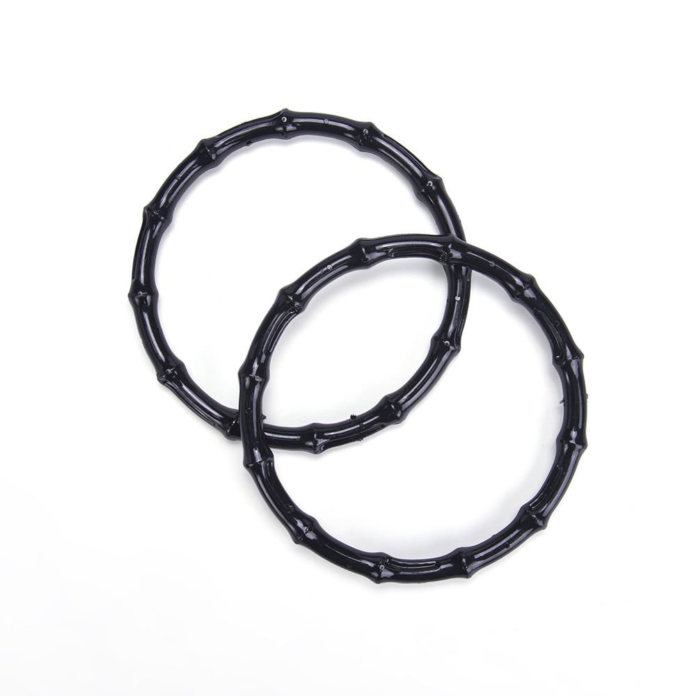 BAMBOO LOOKING BAG HANDLE 15 CM 2 PCS BLACK