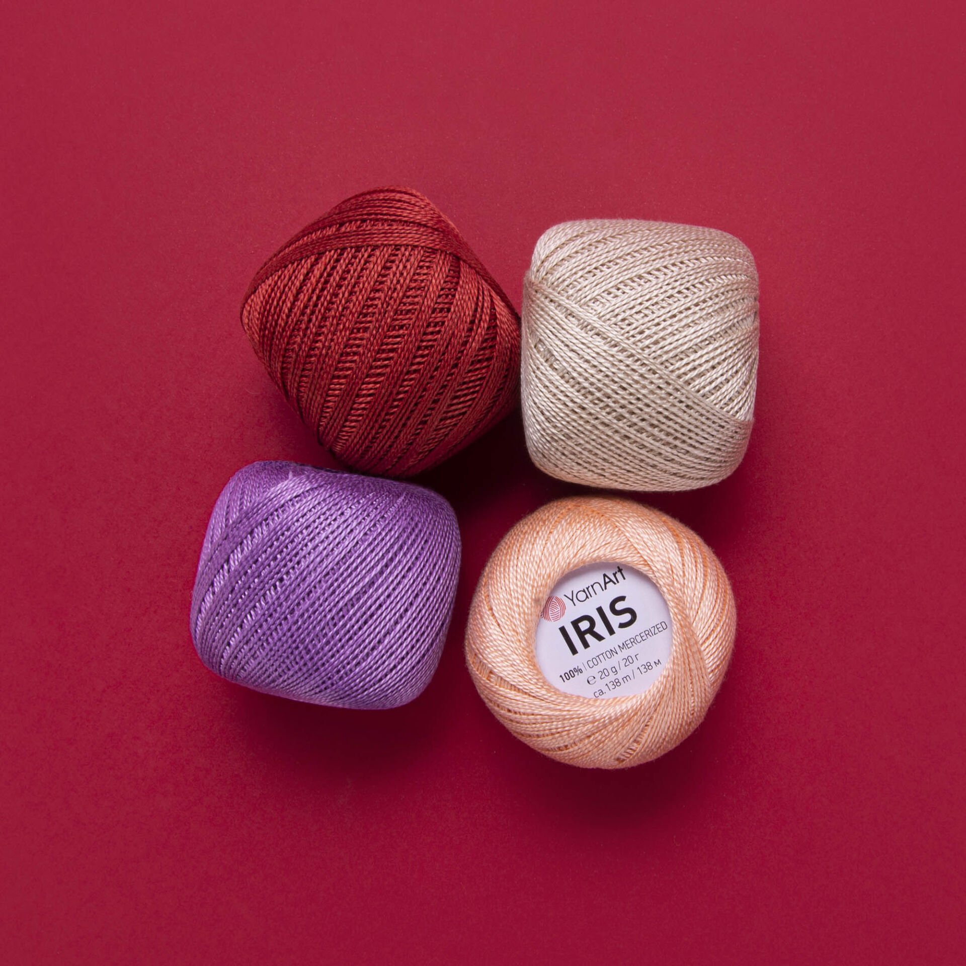 YARNART IRIS - MERCERIZED LACE YARN