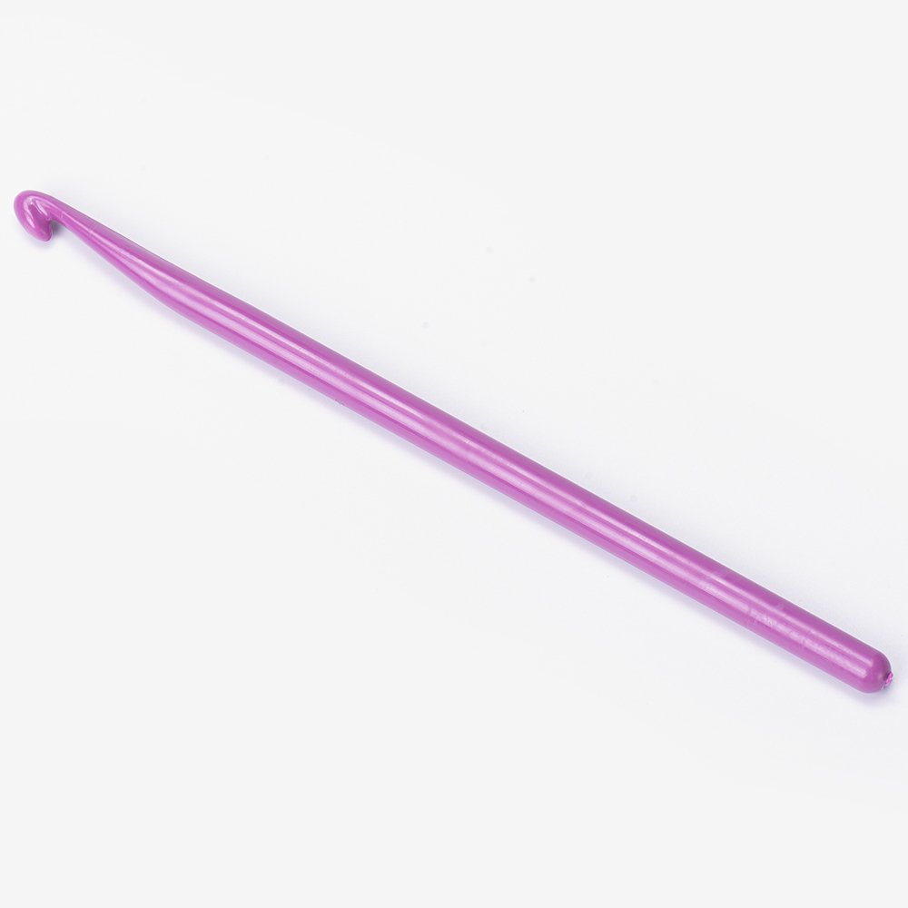 YARNART PLASTIC CROCHET HOOK 6 MM - PURPLE