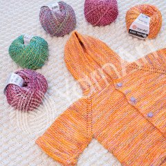 YARNART JEANS TROPICAL - MULTICOLOR KNITTING YARN VARIEGATED - 610