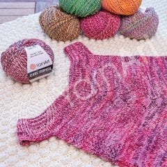 YARNART JEANS TROPICAL - MULTICOLOR KNITTING YARN VARIEGATED - 610