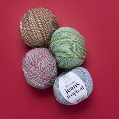YARNART JEANS TROPICAL - MULTICOLOR KNITTING YARN