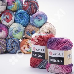 YARNART JEANS CRAZY - MULTICOLOR KNITTING YARN