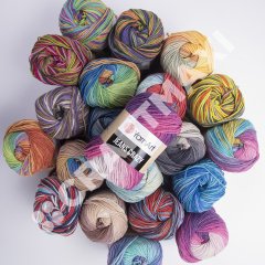 YARNART JEANS CRAZY - MULTICOLOR KNITTING YARN