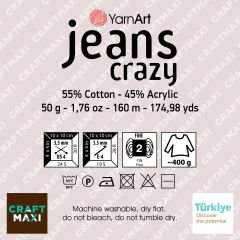 YARNART JEANS CRAZY - MULTICOLOR KNITTING YARN