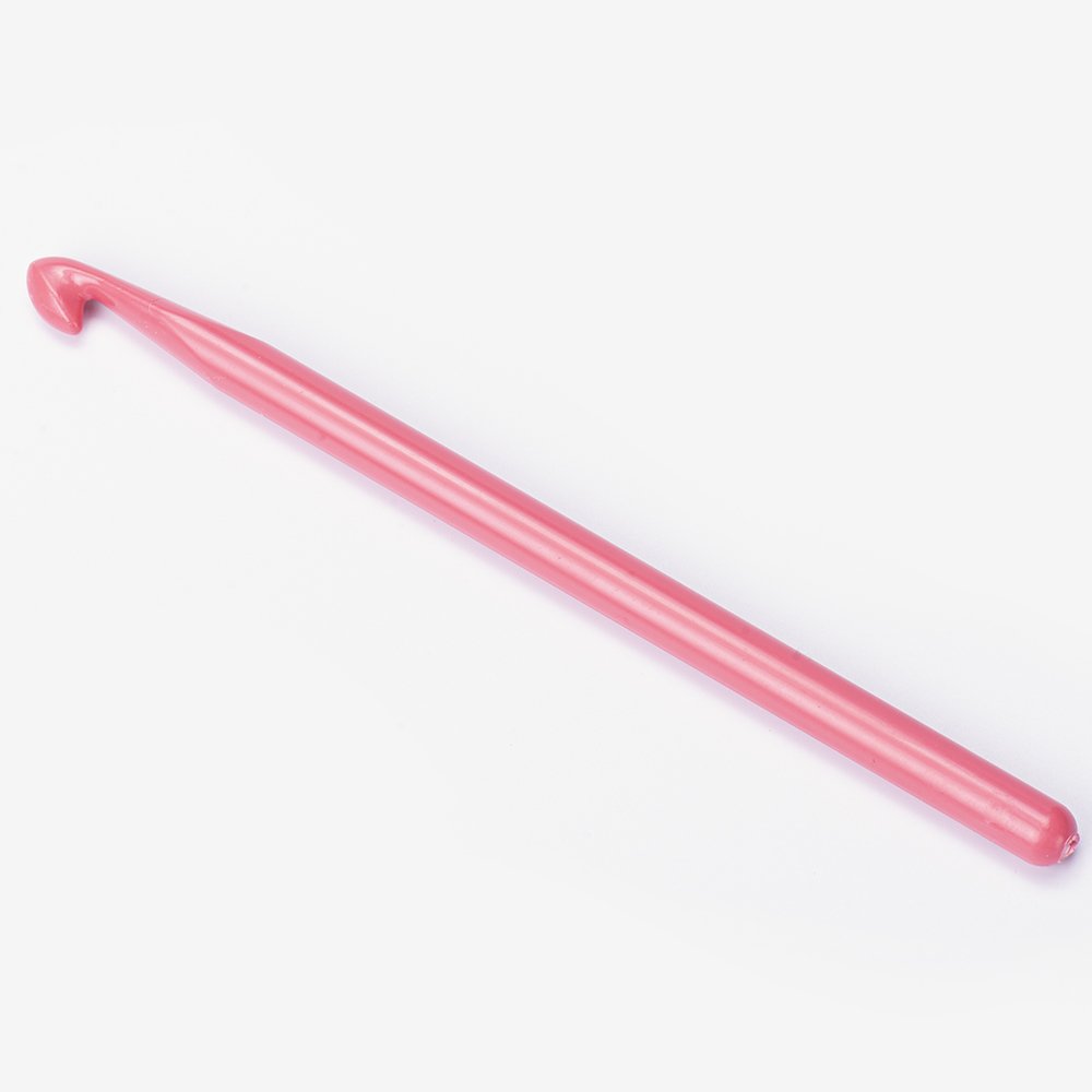 YARNART PLASTIC CROCHET HOOK 8 MM - PINK