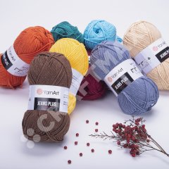 YARNART JEANS PLUS - KNITTING YARN BLACK - 53