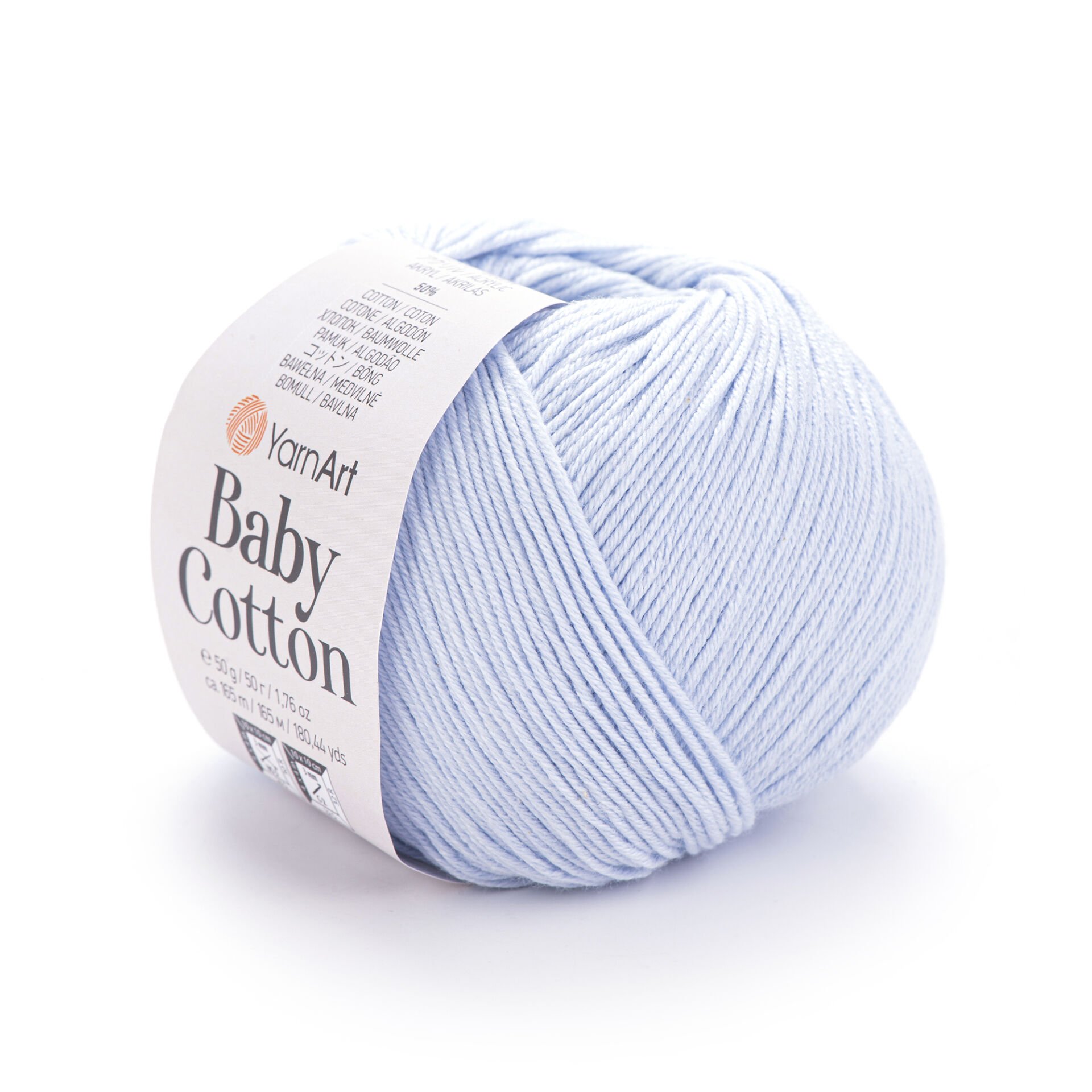 YARNART BABY COTTON - BABY YARN BABY BLUE - 450
