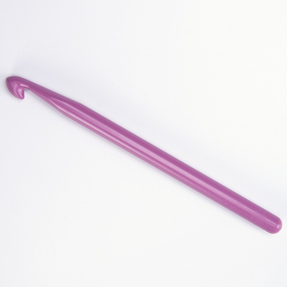 YARNART PLASTIC CROCHET HOOK 9 MM - PURPLE
