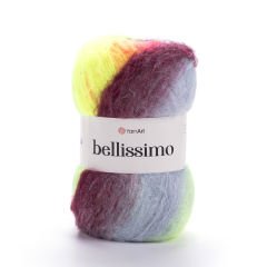 YARNART BELLISSIMO - MULTICOLOR KNITTING YARN VARIEGATED - 1406