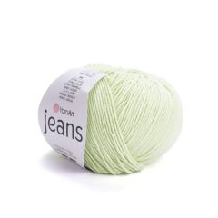 YARNART JEANS - KNITTING YARN LIGHT GREEN - 11