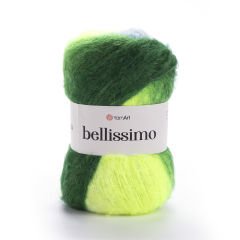 YARNART BELLISSIMO - MULTICOLOR KNITTING YARN VARIEGATED - 1418